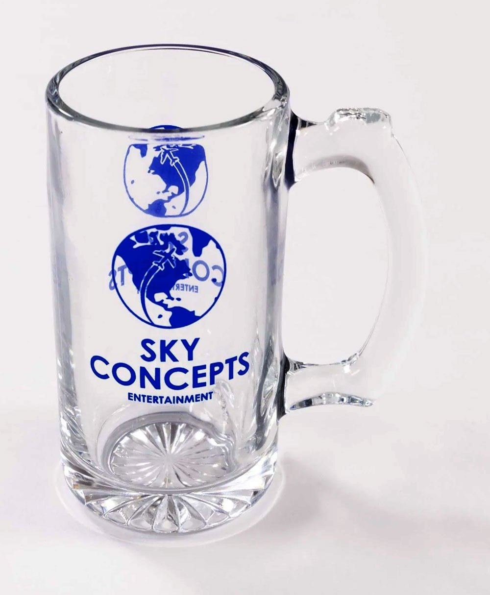 Beer Stein-12 1/2 Oz Clear Glass By Sky Concepts